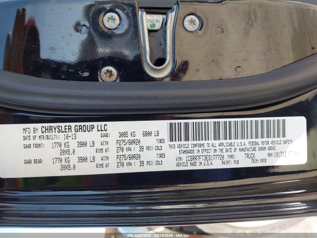 Продаж на аукціоні авто 2014 Ram 1500 Express, vin: 1C6RR7FT3ES177720, номер лоту: 44423538