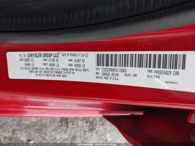 Aukcja sprzedaży 2014 Dodge Avenger Se, vin: 1C3CDZAB4EN118363, numer aukcji: 44423685