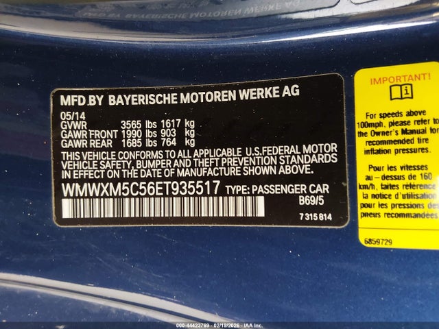 2014 MINI HARDTOP WMWXM5C56ET935517 Photo 8