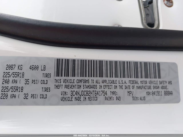 Jeep New Compass Limited 4x4 2017 3C4NJDCB2HT641754 Image 9