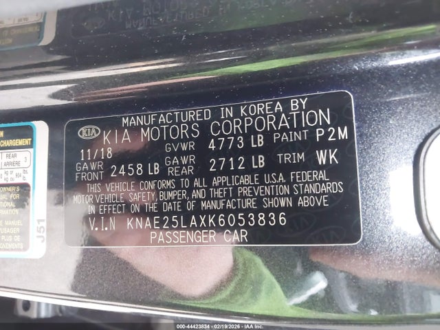 2019 KIA STINGER KNAE25LAXK6053836 Photo 8