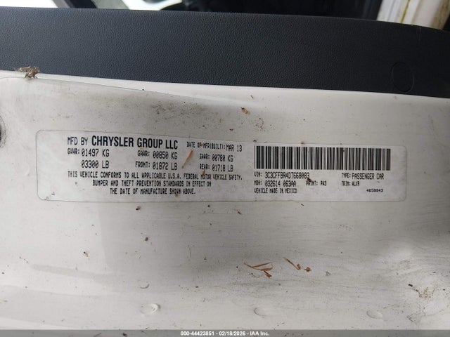 2013 FIAT 500 3C3CFFBR4DT668083 Photo 8