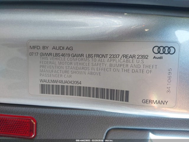 2018 AUDI A4 WAULMAF48JA042054 Photo 8