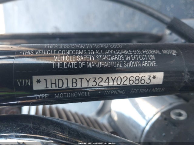 2004 HARLEY-DAVIDSON FXSTB 1HD1BTY324Y026863 Photo 9