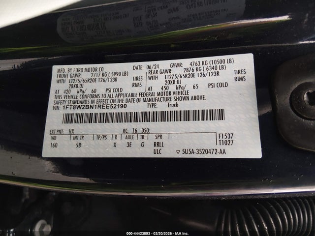 Ford F250 Lariat 2024 1FT8W2BN1REE52190 Image 9