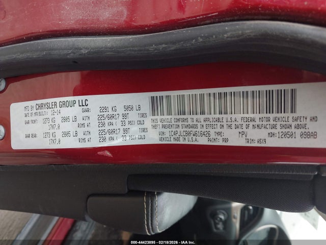 1C4PJLCB0FW616426 Jeep Cherokee Latitude