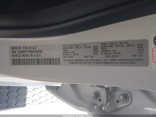 2021 RAM 1500 1C6SRFFTXMN744336 Photo 8