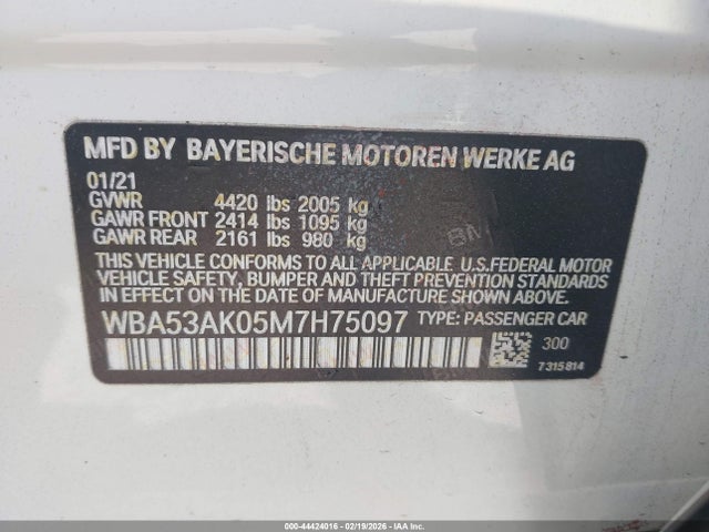 2021 BMW 228I GRAN COUPE WBA53AK05M7H75097 Photo 8