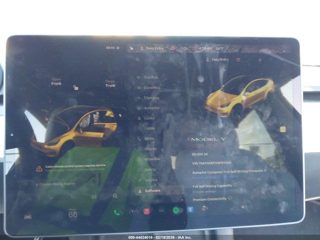 7SAYGDEFXNF511441 Tesla Model Y Performance Dual Motor All-wheel Drive