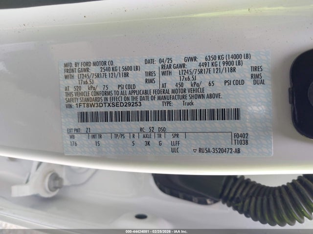 Ford F-350 Xl 2025 1FT8W3DTXSED29253 Image 9