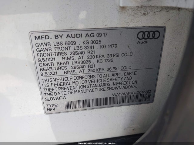 2018 AUDI Q7 WA1VAAF70JD012702 Photo 8