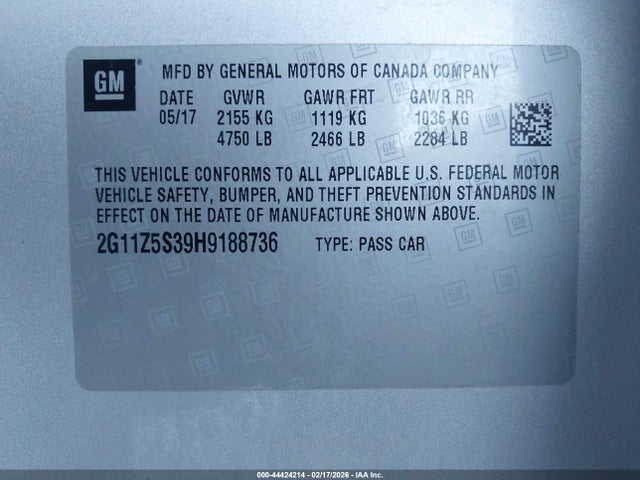2G11Z5S39H9188736 Chevrolet IMPALA LS