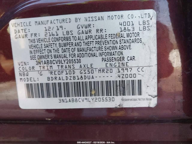 2020 NISSAN SENTRA 3N1AB8CV9LY205530 Photo 8