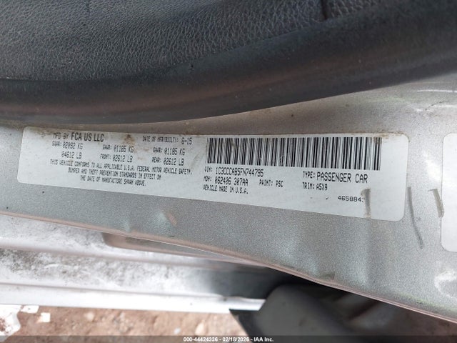 Aukcja sprzedaży 2015 Chrysler 200 Limited, vin: 1C3CCCAB5FN744795, numer aukcji: 44424336