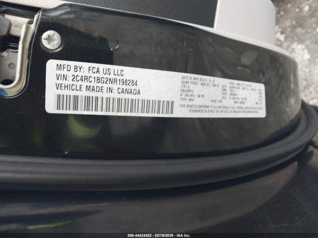 Продажа на аукционе авто 2022 Chrysler Pacifica Touring L, vin: 2C4RC1BG2NR198284, номер лота: 44424382