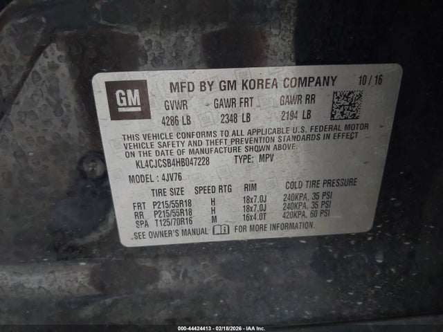 Buick Encore Essence 2017 KL4CJCSB4HB047228 Image 9