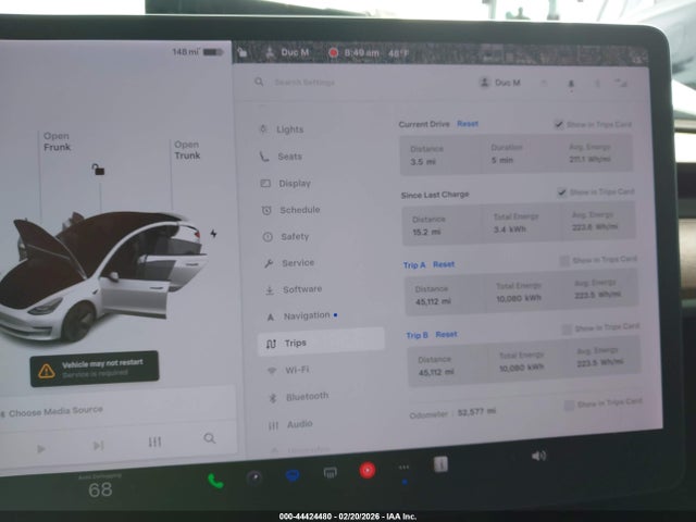 Продаж на аукціоні авто 2021 Tesla Model 3 Standard Range Plus Rear-wheel Drive, vin: 5YJ3E1EA6MF938534, номер лоту: 44424480