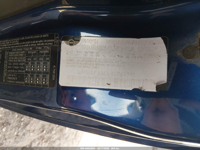 2003 MINI COOPER S WMWRE33443TD67219 Photo 8