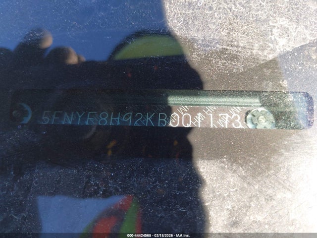 2019 HONDA PASSPORT 5FNYF8H92KB001173 Photo 8