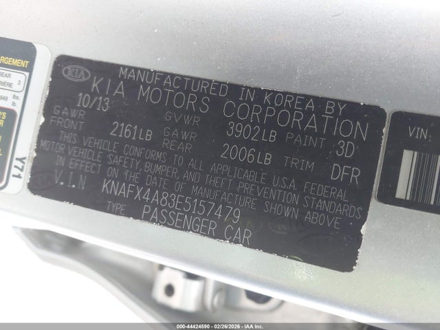 2014 KIA FORTE KNAFX4A83E5157479 Photo 8