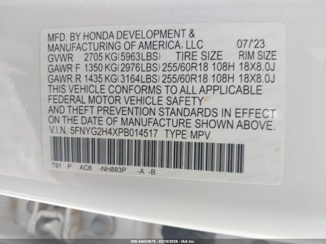 2023 HONDA PILOT 5FNYG2H4XPB014517 Photo 8