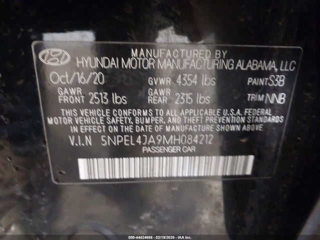 Hyundai SONATA SEL 2021 5NPEL4JA9MH084212 Image 9