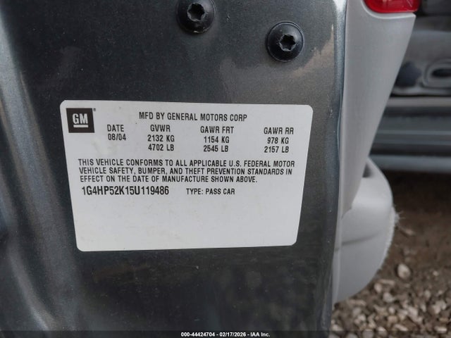 2005 BUICK LESABRE 1G4HP52K15U119486 Photo 8