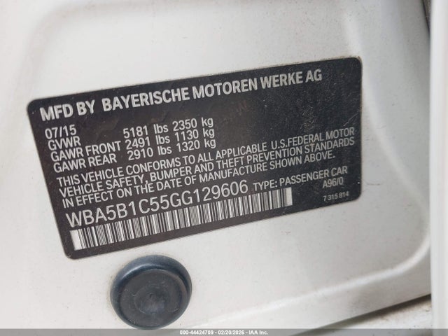 2016 BMW 535I WBA5B1C55GG129606 Photo 8