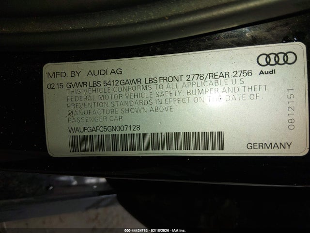 2016 AUDI A6 WAUFGAFC5GN007128 Photo 8