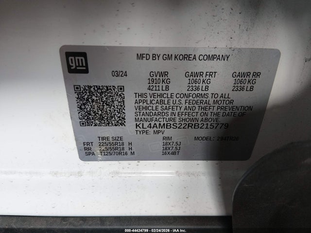 Продаж на аукціоні авто 2024 Buick Encore Gx Preferred Fwd, vin: KL4AMBS22RB215779, номер лоту: 44424799