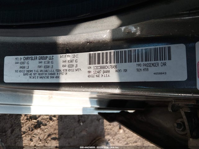 Продаж на аукціоні авто 2012 Chrysler 200 Touring, vin: 1C3CCBBB8CN176496, номер лоту: 44424809