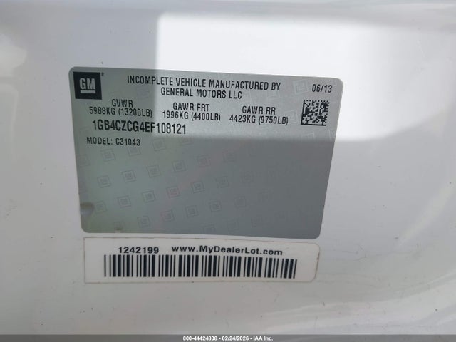 1GB4CZCG4EF108121 Chevrolet Silverado 3500hd Chassis Work Truck