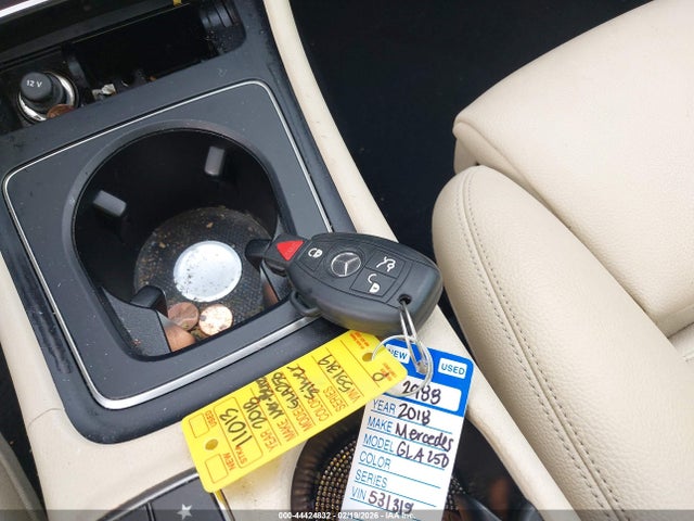 44424832 :رقم المزاد ، WDCTG4GB5JJ531319 vin ، 2018 Mercedes-benz Gla 250 4matic مزاد بيع