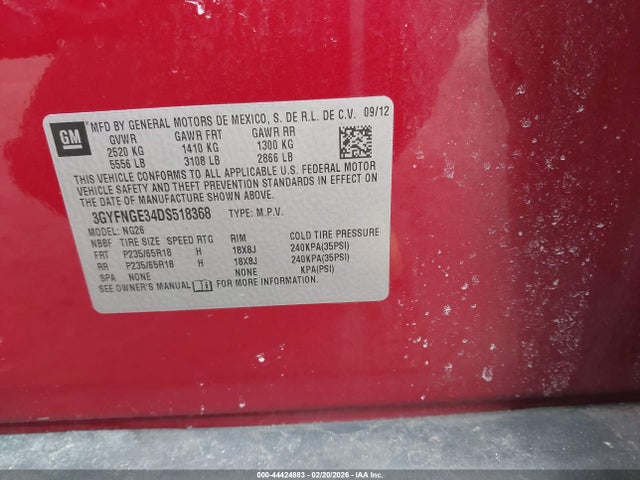 2013 CADILLAC SRX 3GYFNGE34DS518368 Photo 8