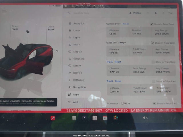 Aukcja sprzedaży 2026 Tesla Model Y Long Range Launch Series/premium All-wheel Drive, vin: 7SAYGDEE3TF461907, numer aukcji: 44424913