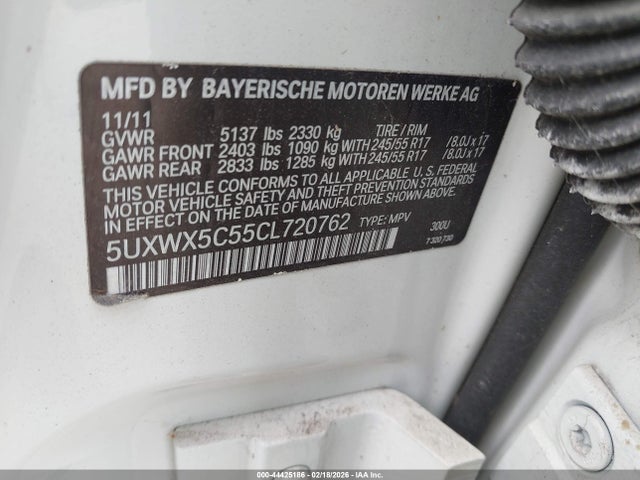 2012 BMW X3 5UXWX5C55CL720762 Photo 8