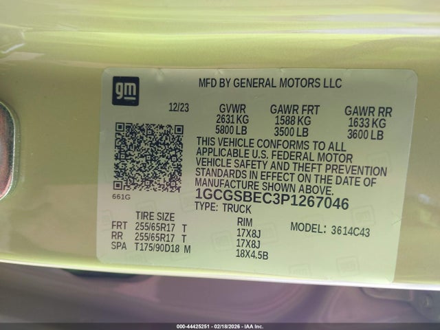 2023 CHEVROLET COLORADO 1GCGSBEC3P1267046 Photo 8