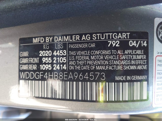 WDDGF4HB8EA964573 Mercedes-Benz C 250 Sport
