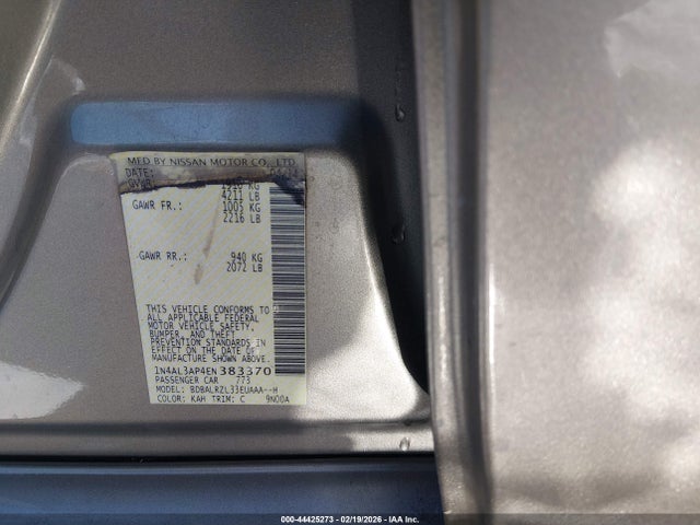 Nissan Altima 2.5 S 2014 1N4AL3AP4EN383370 Image 9