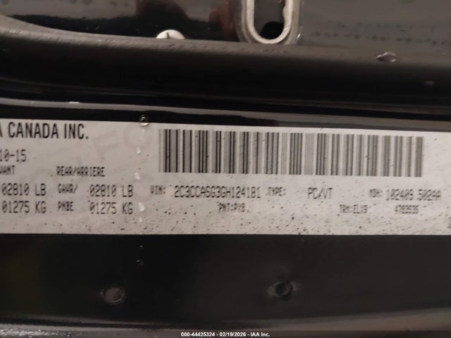 Продаж на аукціоні авто 2016 Chrysler 300c Platinum, vin: 2C3CCASG3GH124181, номер лоту: 44425324