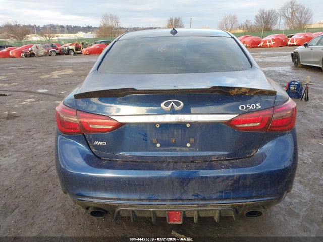 44425389 :رقم المزاد ، JN1EV7AR2JM439498 vin ، 2018 Infiniti Q50 3.0t Sport مزاد بيع