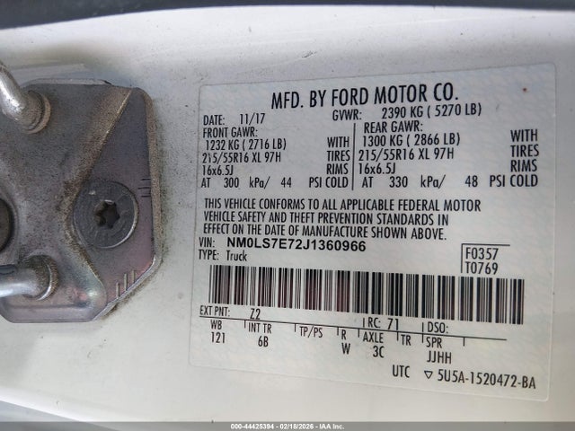 Ford Transit Connect Xl 2018 NM0LS7E72J1360966 Image 9