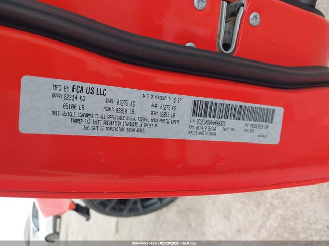 2017 Dodge Charger Se Rwd მანქანა იყიდება აუქციონზე, vin: 2C3CDXBG4HH666925, აუქციონის ნომერი: 44425424