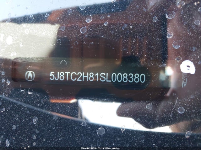 2025 Acura Rdx A-spec Advance Package მანქანა იყიდება აუქციონზე, vin: 5J8TC2H81SL008380, აუქციონის ნომერი: 44425474