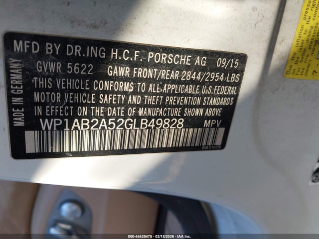 2016 PORSCHE MACAN WP1AB2A52GLB49828 Photo 8