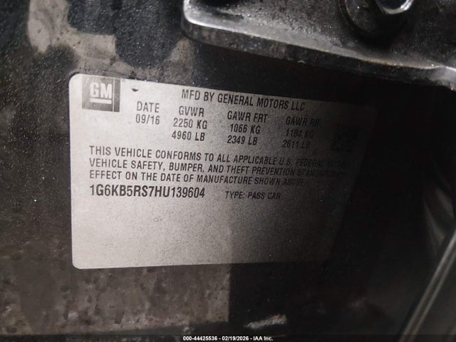 2017 CADILLAC CT6 1G6KB5RS7HU139604 Photo 8