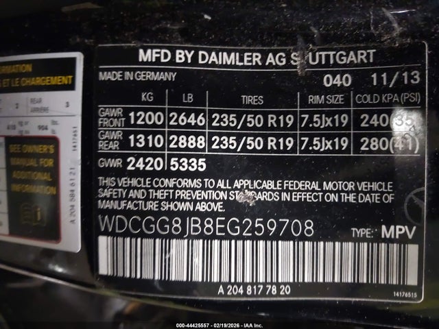 2014 MERCEDES-BENZ GLK 350 WDCGG8JB8EG259708 Photo 8