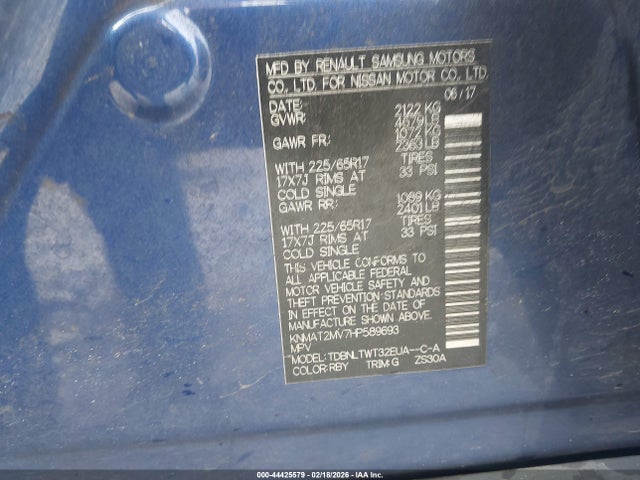 Nissan ROGUE SV 2017 KNMAT2MV7HP589693 Image 9