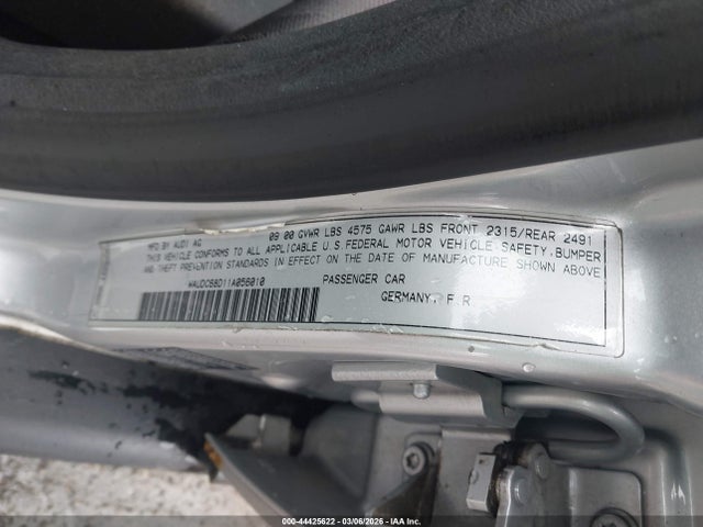 2001 AUDI A4 WAUDC68D11A056010 Photo 8