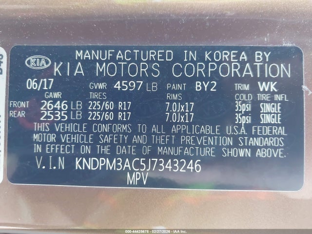 KIA Sportage Lx 2018 KNDPM3AC5J7343246 Image 9